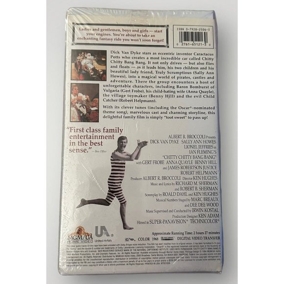 Chitty Chitty Bang Bang (VHS) clamshell **BRAND NEW** MGM Family Ent. Van Dyke - Picture 2 of 5